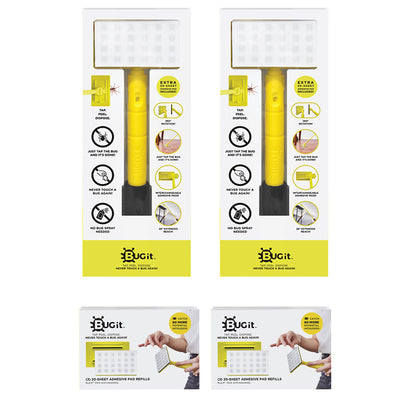 2 Bug it & 2 Bug it  Adhesive Pad Refills - Bug It